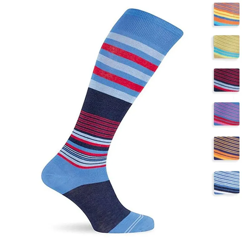 Scelto Dai Clienti Officine Tessili Calza Lunga Fantasia in Cotone da Uomo OT137 S80