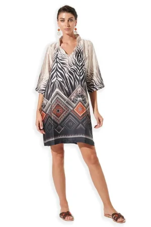 Marika Mare Abito Mare Copri Costume Zebra B802 S54 Nuova Collezione
