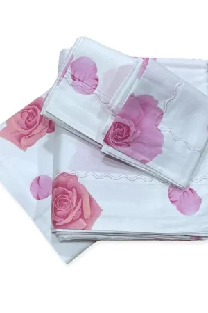 Direttamente Dal Produttore Mariella Burani Completo Lenzuola Matrimoniale Roseto S130