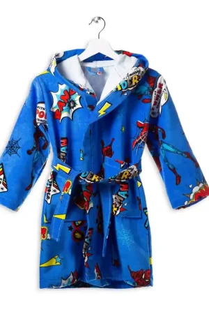 Prezzo Di Fabbrica Caleffi Marvel Accappatoio Spugna Spiderman Power D38