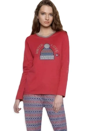 Offerta Limitata Admas Pigiama Caldo Cotone da Donna 58972 S25