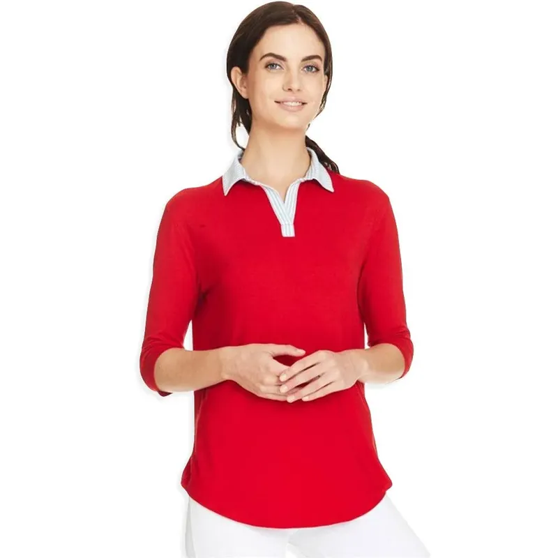 Ragno Polo Donna in Viscosa Maniche 3/4 71254G S26 Esclusivo