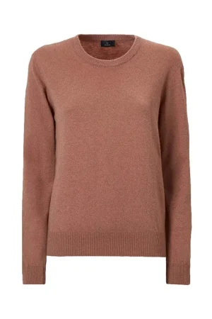 Consegna Rapida Ragno Maglia Donna Invernale girocollo in Cashmere Blend DE81M9 S64