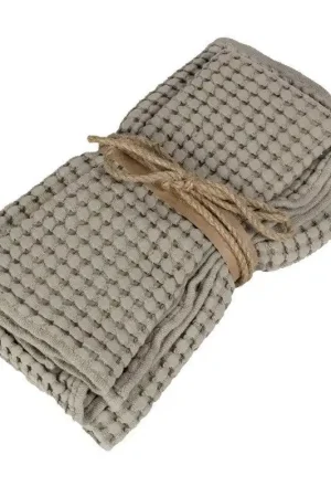 Scelto Dai Clienti Fazzini Set Asciugamani 1+1 nido d'ape 100% Cotone Nettare D23
