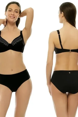 Lovable Costume Due Pezzi da Donna Swim Ferretto Black Decor L07Q1 S65 Spedito Oggi