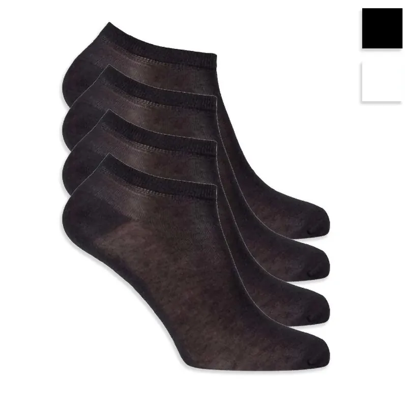 Lisle 2 Paia di Calza Fantasmino Unisex in Jersy di Cotone LS027 Soddisfatti O Rimborsati