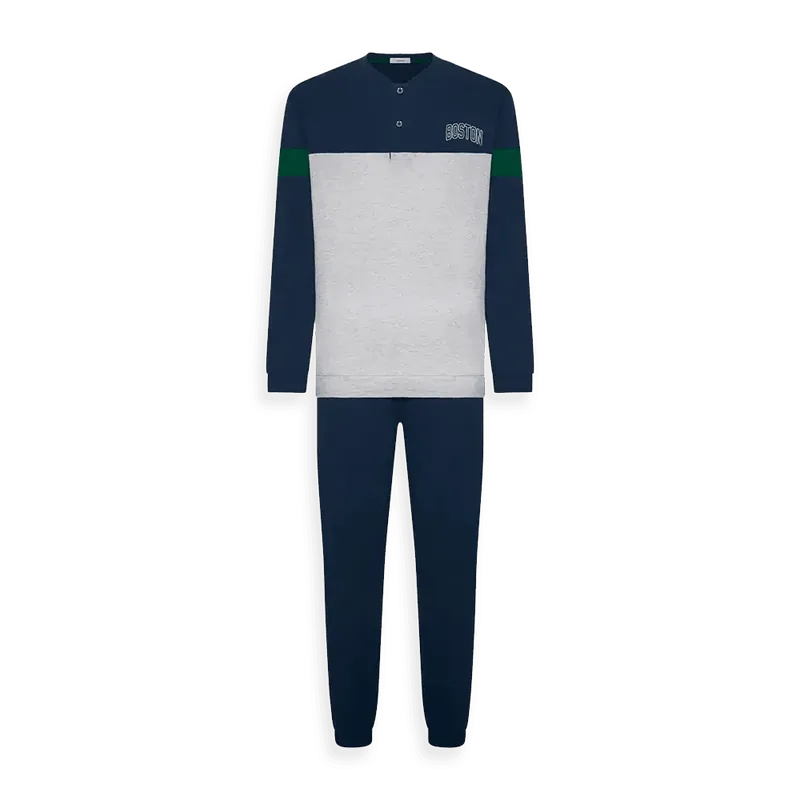 Ragno Pigiama Cotone Leggero da Uomo U653N1 S32 Pagamento Sicuro