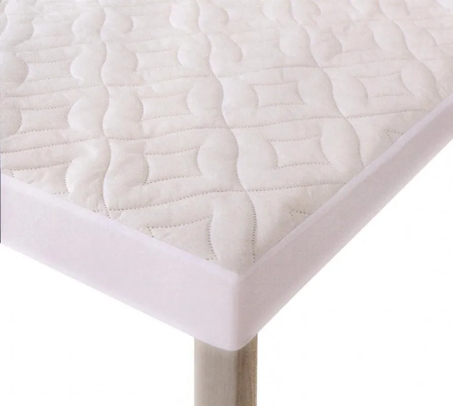 Ultimissimo Modello Coprirete Trapuntato Bianco con Fascia Angoli per Letto Singolo 2506S90