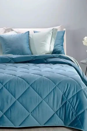 Caleffi Trapunta Matrimoniale in Velluto Velvet 2411S144 Offerta Limitata
