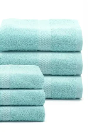 Caleffi Set 3+3 Asciugamani in Spugna di Puro Cotone 2502S20 A Buon Prezzo
