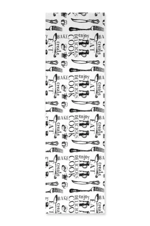 Prezzo Basso Maison Sucrèe Runner Black & White Posate 50x150 S12