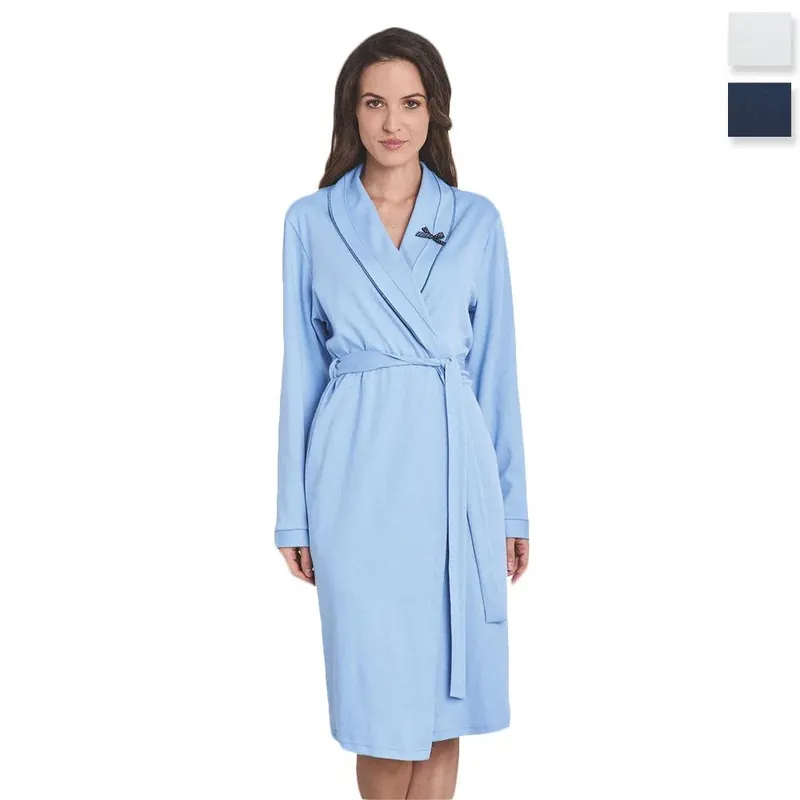Lingery Vestaglia Sciallata da Donna in Cotone Leggero 8091 S38 Miglior Prezzo