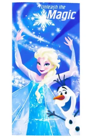 Telo Mare Frozen Magic Elsa 70x140cm D120 Reso Gratuito
