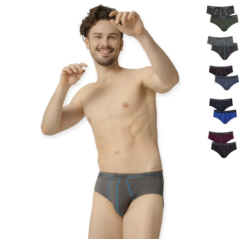 Prezzo Basso Sloggi Uomo 2 Slip Start Midi 10050546 S13