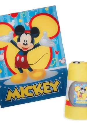 Mickey Mouse Topolino Plaid Pile Originale Misura 120x150 S90 Non Perdere