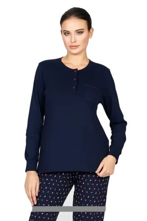 Alpina Donna Pigiama Invernale Caldo Cotone da Donna AEL362 2510S72 Must-Have