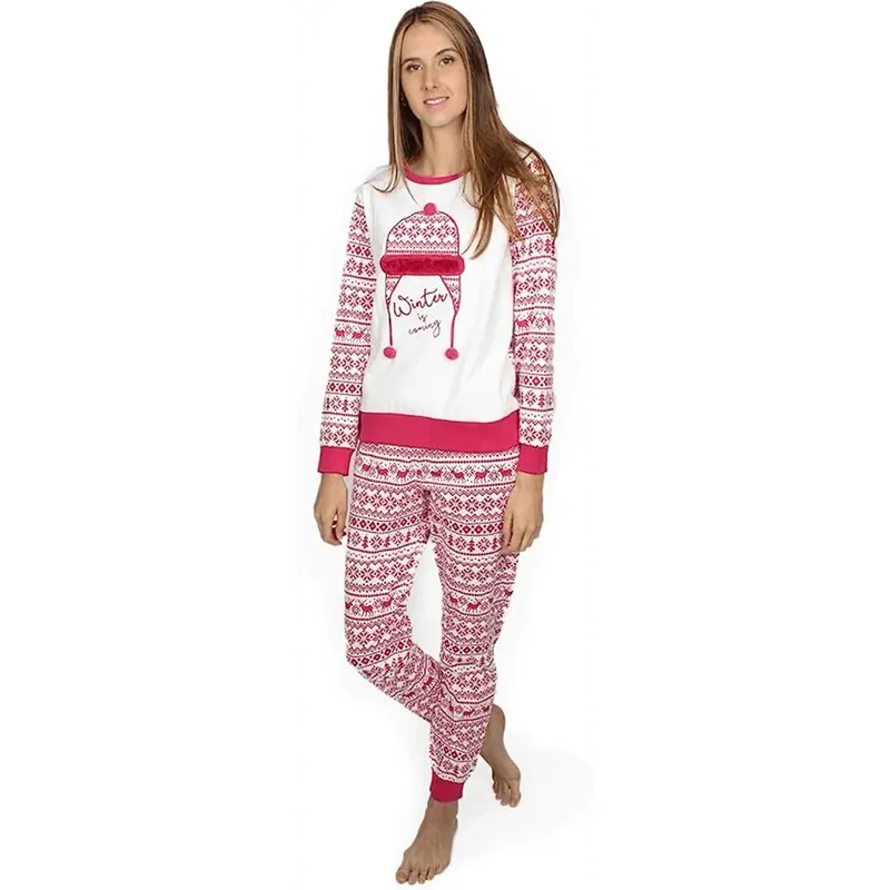 Consegna Rapida Admas Pigiama Invernale da Donna in Caldo Cotone 54140 S33