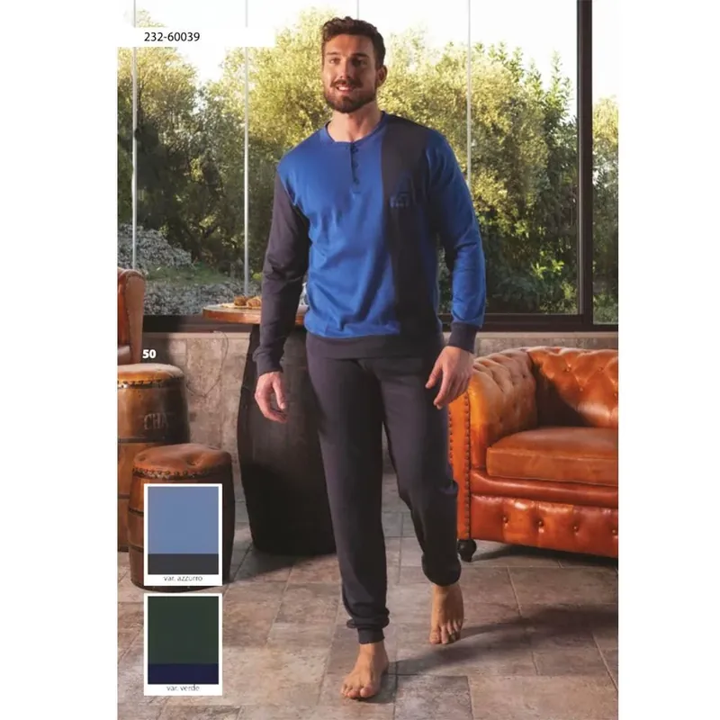 Arcte Pigiama da Uomo in Caldo Cotone 60039 S32 Compra Adesso