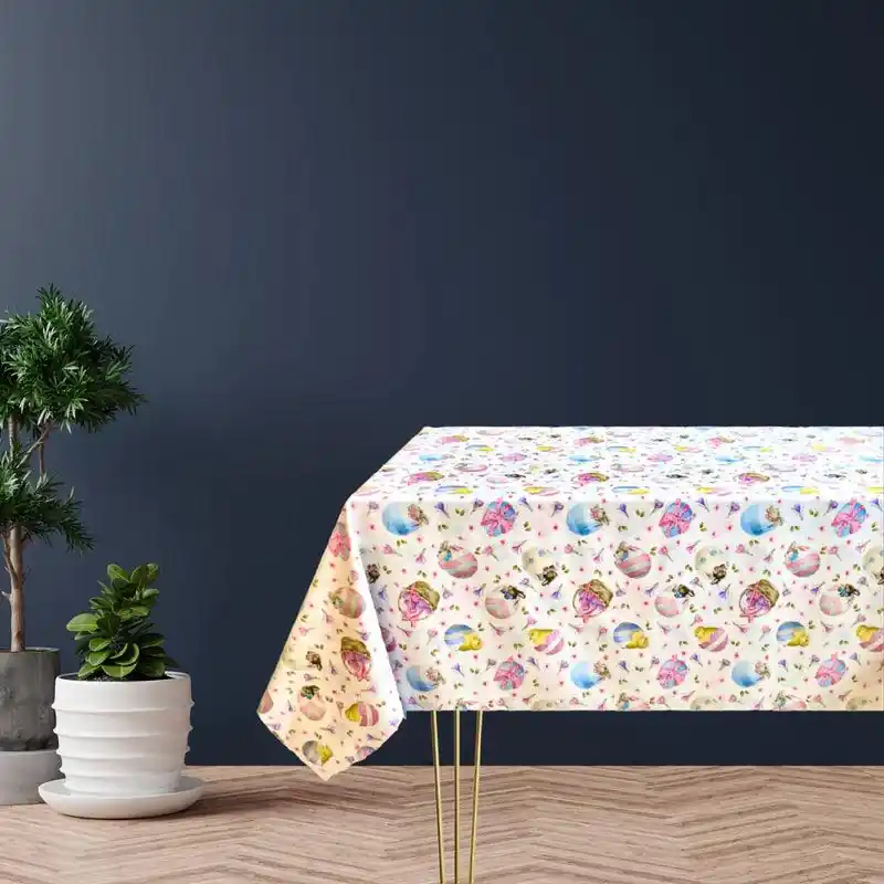 Nuova Collezione Magilu Tovaglia in Cotone Pasqua Rosa - Dimensioni Varie