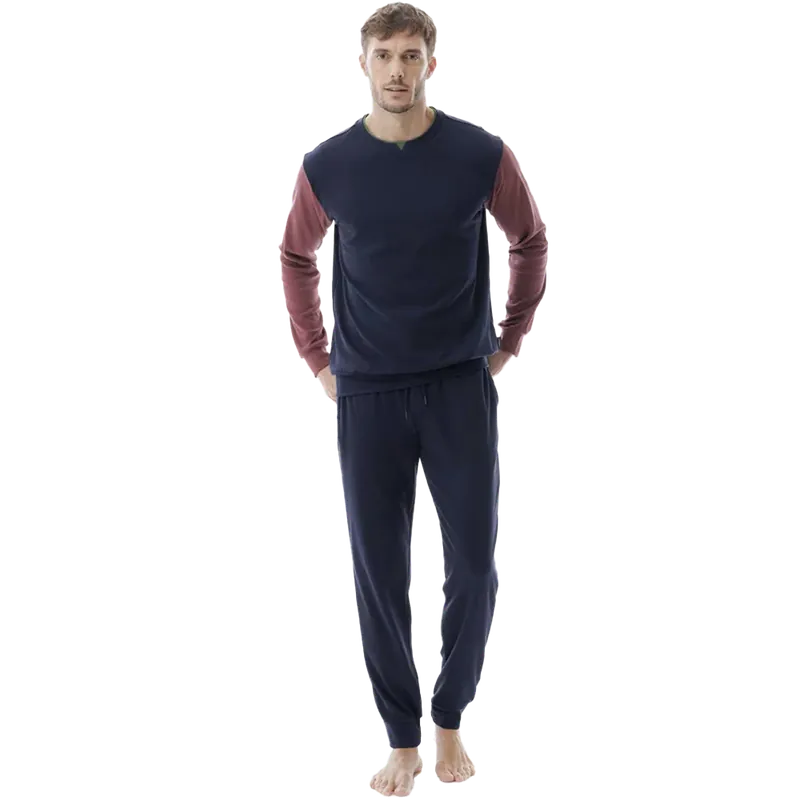 Reso Gratuito Jamas Pigiama da Uomo in Cotone Caldo IJ 9349 S68