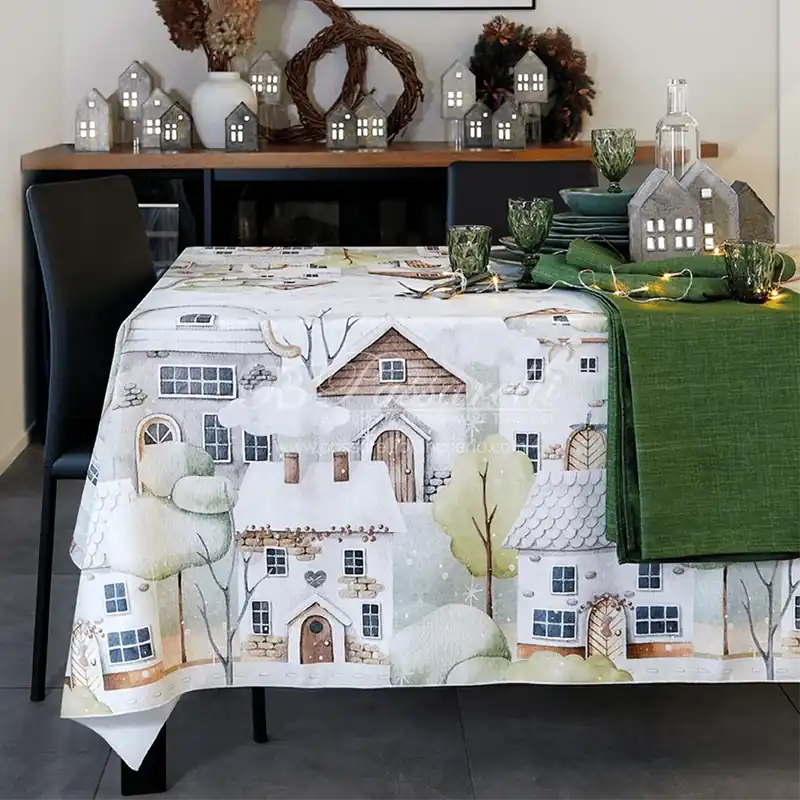 Maison Sucrée Runner Natalizio 45x150cm Borgo Natale 2411S22 Direttamente Dal Produttore