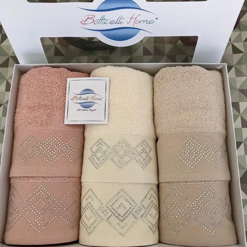 Sconto Asciugamani 3+3 DIAMONDS By BOTTICELLI HOME