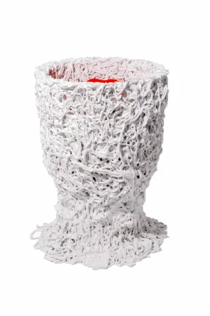 Bestseller Dervos vaza MOSS balta oranžinė, Gaetano Pesce, Fish Design