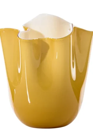 Offerta Speciale Murano stiklo vaza FAZZOLETTO, sukurta Fulvio Bianconi, gamintojas Venini