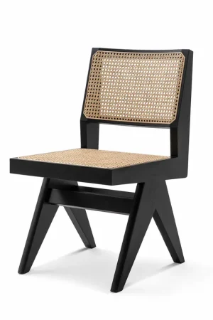 Medinė ir vokiškojo vynmedžio kėdė KAPITOLIJAUS KOMPLEKSO KĖDĖ Pagerbimas Pierre Jeanneret, sukūrė Cassina Occasione Imperdibile