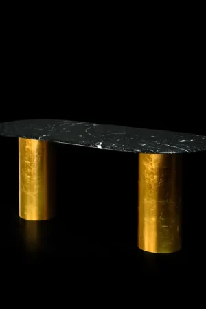 Popolare Ovalus marmurinis valgomojo stalas ELLISSE NQ1, sukurtas Nicola Di Froscia DFdesignLab įmonei