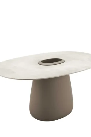 Nuovo Arrivo Keraminis valgomojo stalas COBBLE BUCKET, sukurtas Elisos Džovanoni Qeeboo kompanijai