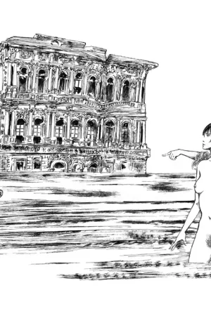 1986 m. – Pasirašyta litografija Guido Crepax – Aukšta vandens riba, Acqua Alta (Valentina) Ultimissimo Modello