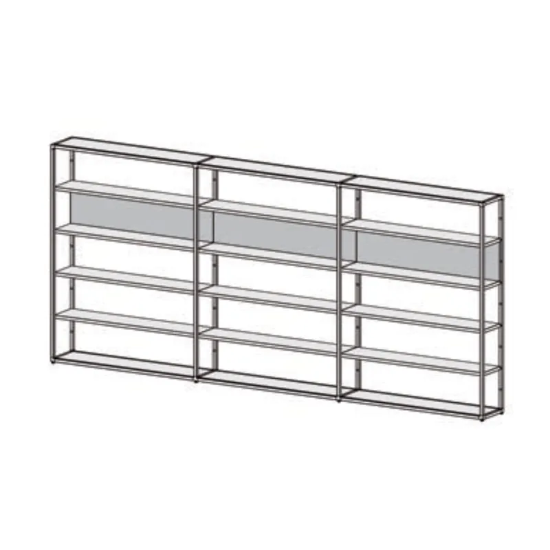 Scelto Dai Clienti Desalto Libreria modulare Helsinki - Composizione N (h. 198 L 150 + 147 + 147 - 444 cm)