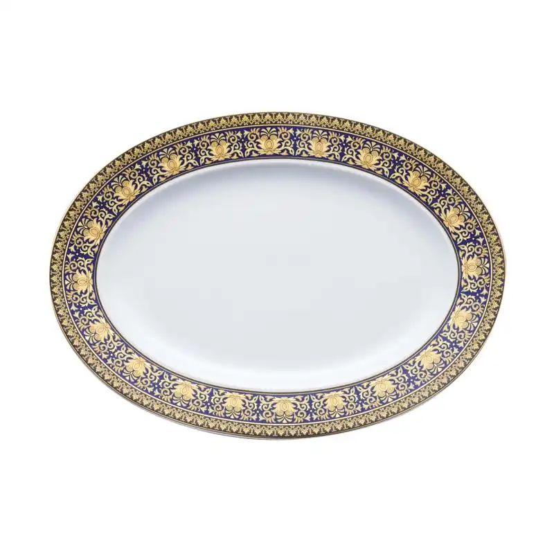 Acquista Ora Rosenthal Versace Piatto ovale Medusa Blau cm. 40