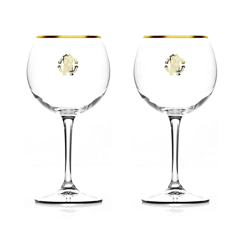 Prezzo Di Fabbrica Roberto Cavalli 2 calici grandi vini Monogram Gold