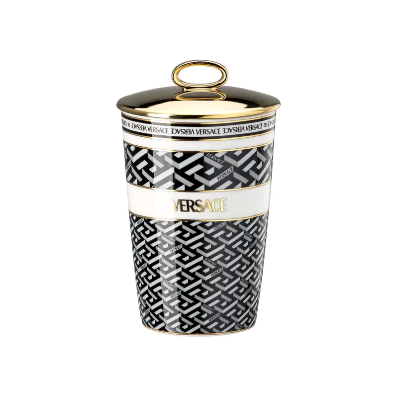 Occasione Rosenthal Versace Candeliere con candela profumata La Greca Signature