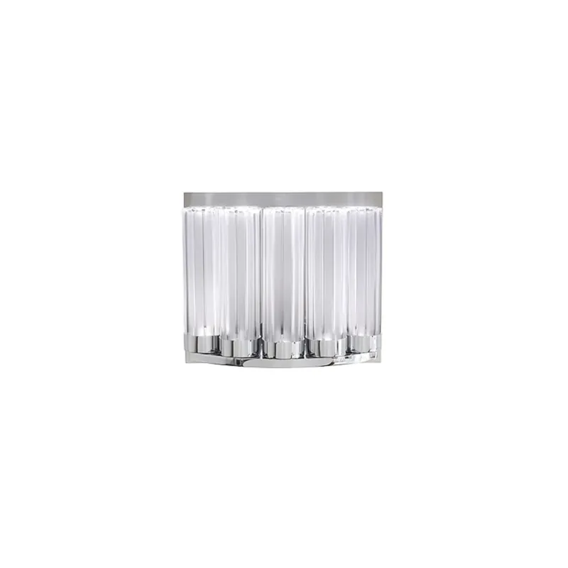 Promozione Lalique Lampada da parete in cristallo Orgue 5 elementi - Finitura Cromata