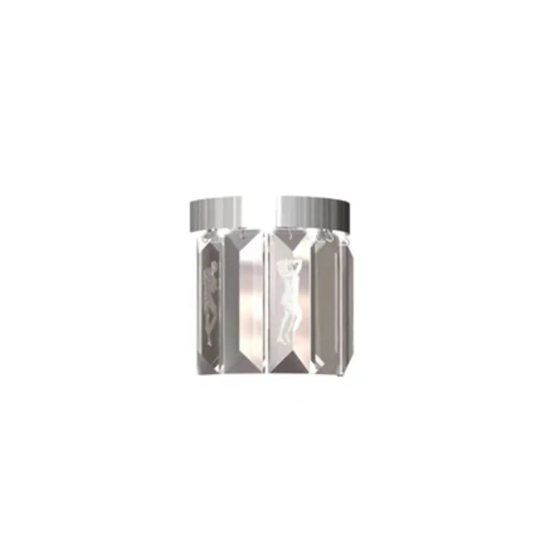 Solo Oggi Lalique Lampada da parete in cristallo Serene 5 Prisms Figurine Circular