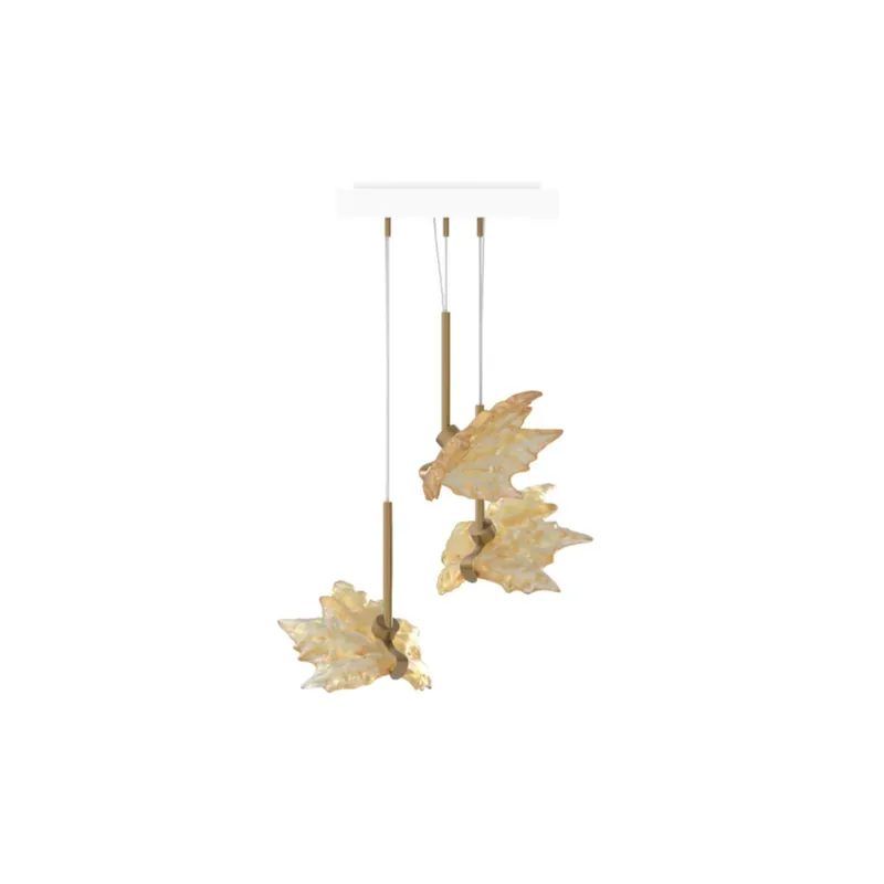 Lalique Lampada a sospensione in cristallo Champs-Élysées Liane Small Finitura Dorata Reso Gratuito