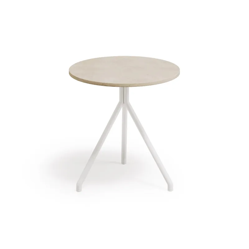 Atmosphera Tavolino da servizio outdoor Trio Ø50x50,5h cm - Piano in gres Consegna Rapida