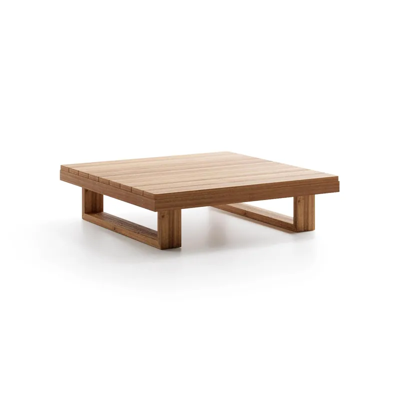 Atmosphera Tavolino in teak 9.zero 85x85x25h cm Promo Stagionale