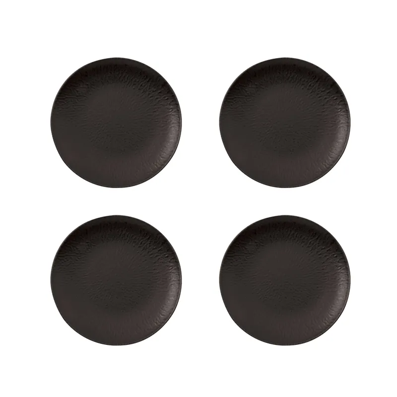 Prezzo Di Fabbrica Arthur Krupp Set 4 piatti piani Stoneware Onyx diam 27,5 cm