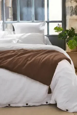 Offerta Lampo Piumone in garza di cotone (90 x 200 cm) Gaïa Marrone