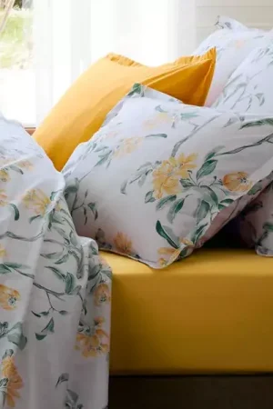 Must-Have Federa rettangolare in percalle di cotone (50 x 70 cm) Elena Giallo ambra