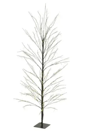 Scelto Dai Clienti Albero luminoso 1350 LED (H150 cm) Rivage Nero e bianco caldo