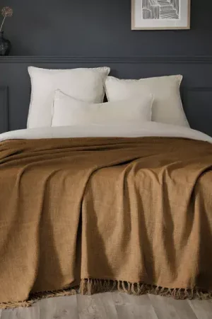 Professionale Plaid cotone (180 x 220 cm) Sixtine Camel