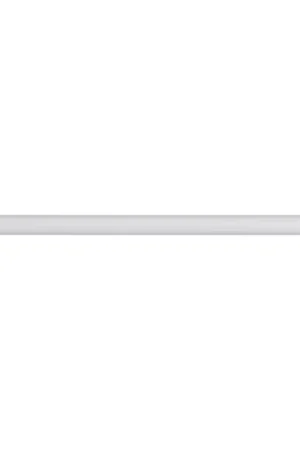Bastone per tenda in ferro battuto(L200 cm / D28 mm) Lino Bianco opaco Affare