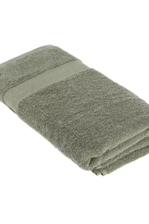 Asciugamano da bagno cotone (90 x 150 cm) Timeless Verde Cachi Consegna Rapida