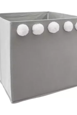 Miglior Prezzo Contenitore portaoggetti bambino (29 x 29 cm) 5 Pon pon Grigio
