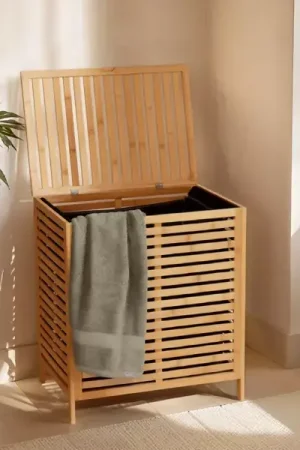 Mobile portabiancheria in bambù (53 x H60 cm) Harmonie Naturale Miglior Prezzo